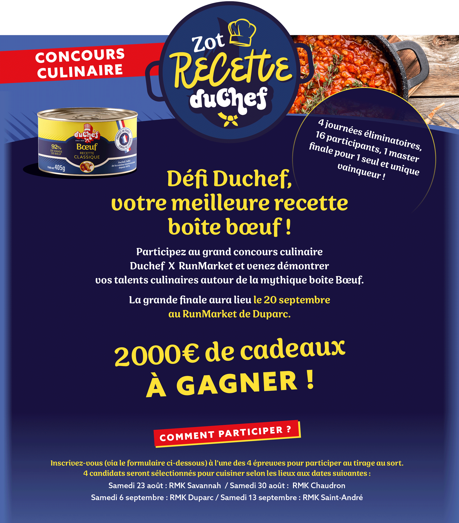 RunMarket - Zot recette duChef